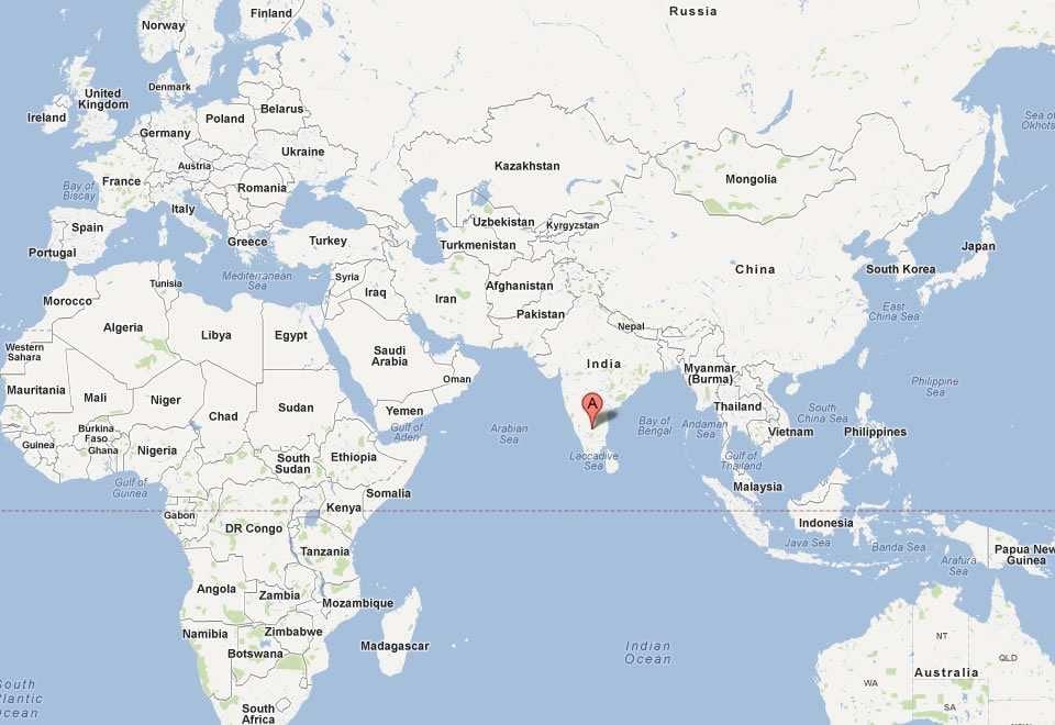 Dünya haritası Bangalore