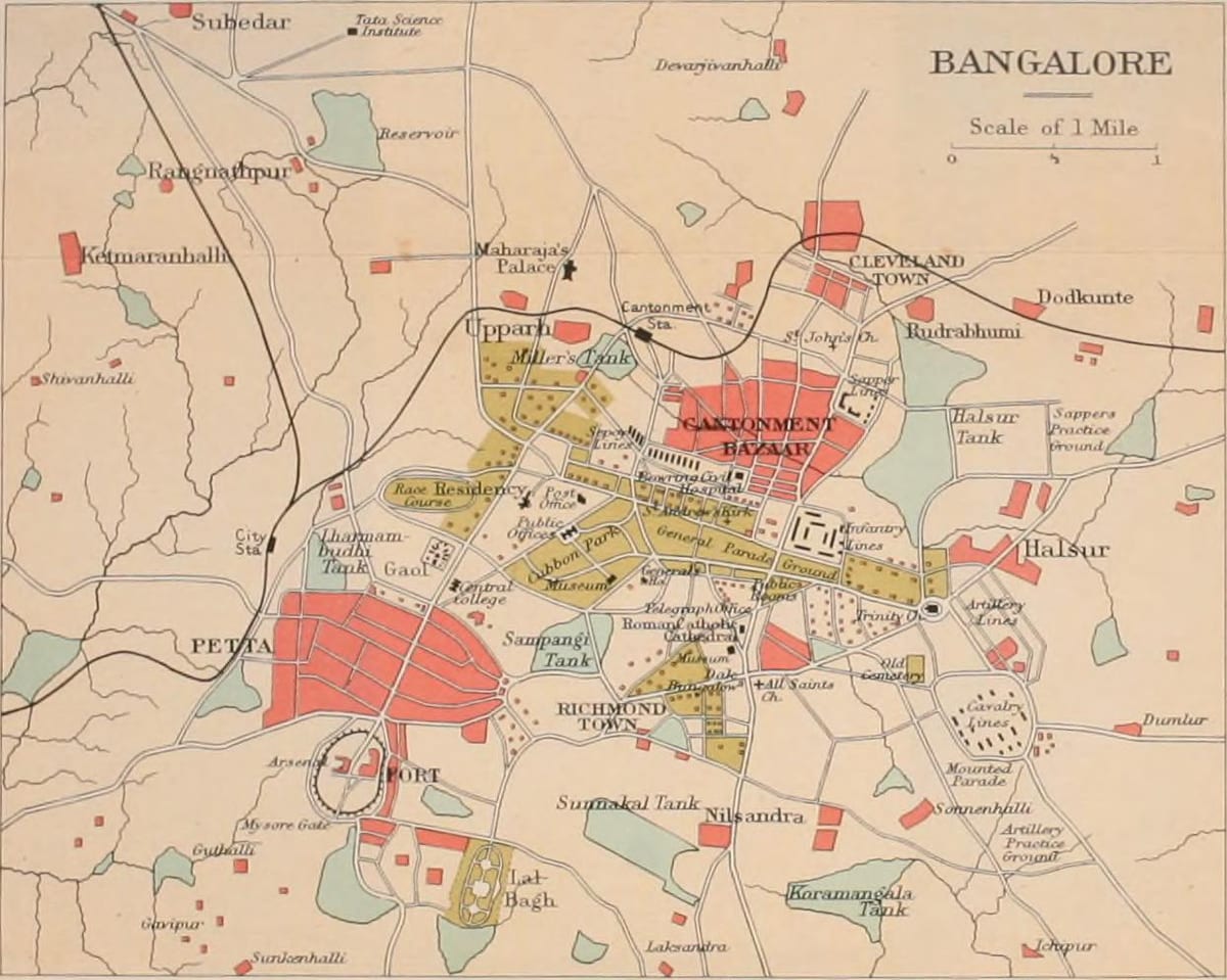 Bangalore eski harita