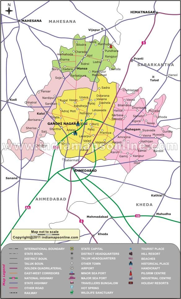 Bangalore gandhinagar haritası
