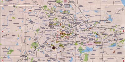 Bangalore turistik haritası