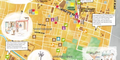 Ticari street Bangalore alışveriş göster