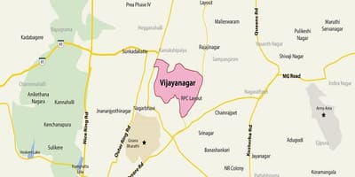 Vijayanagar, Bangalore haritası